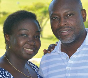Oyeleke Toye and his wife Adebola